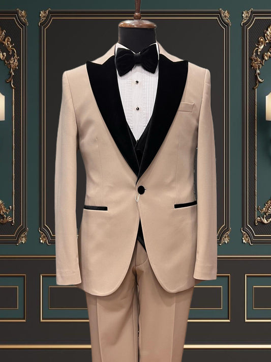 Beige Champagne Tuxedo Rental & Purchase | Shekly Tux San Jose