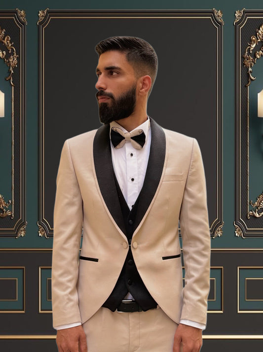 SLIM-FIT MENS TUXEDO 3 PIECE SHAWL LAPEL